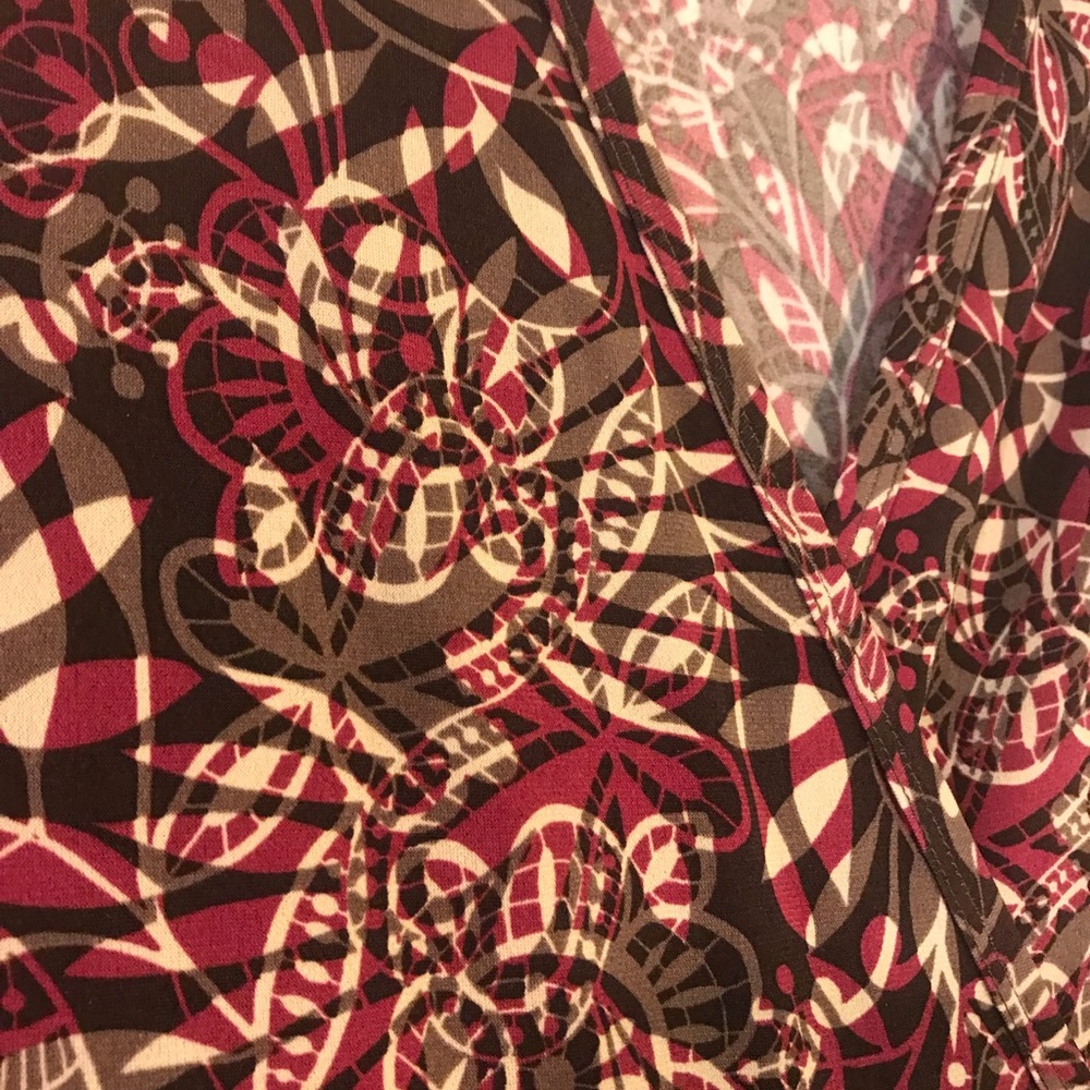 Printed wrap dress
